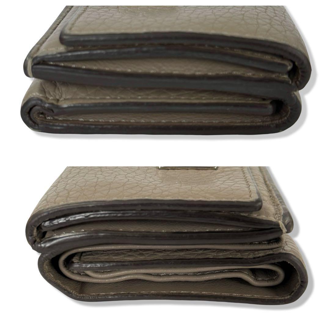 一点物　フェンディ ピーカブー マイクロ ウォレット レザー 三つ折り財布