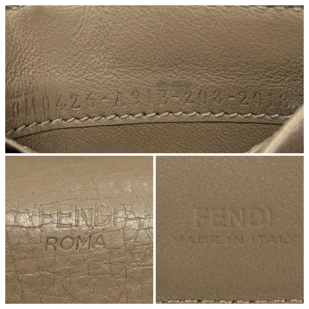 一点物　フェンディ ピーカブー マイクロ ウォレット レザー 三つ折り財布