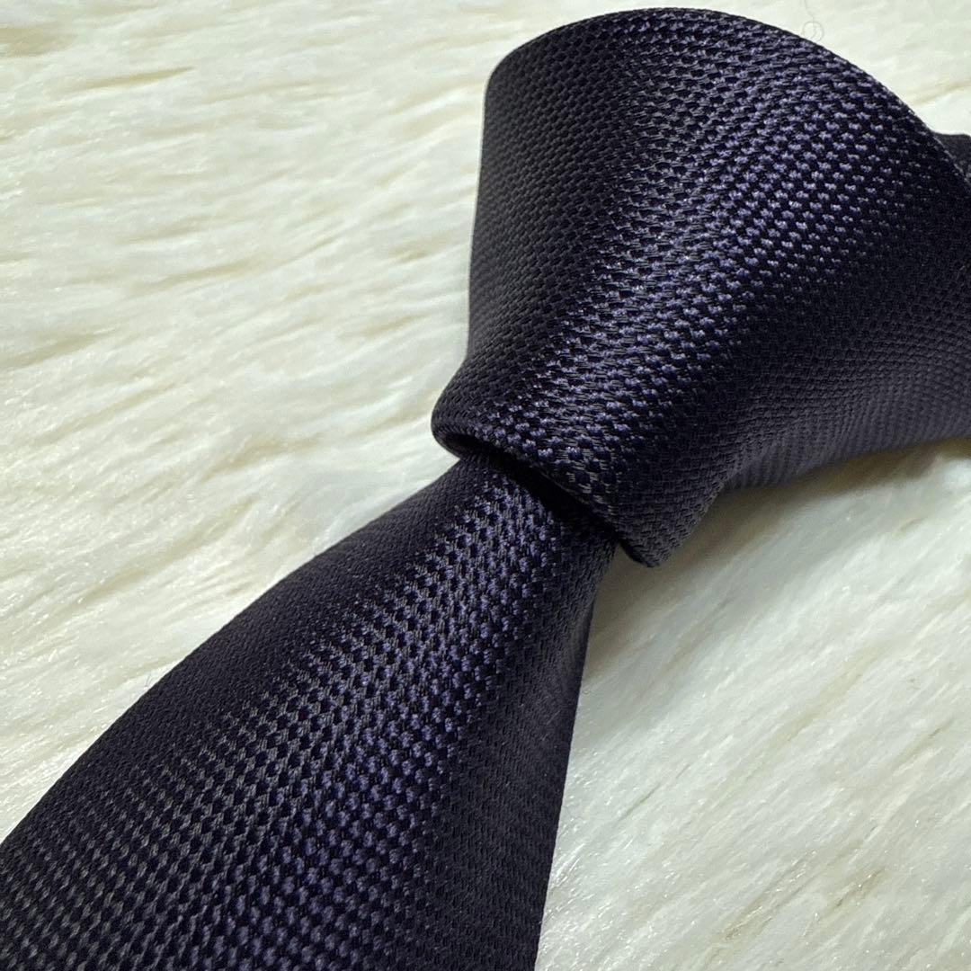 【未使用級】LOUIS VUITTON ネクタイ　高級シルク　パープル　希少ロゴ