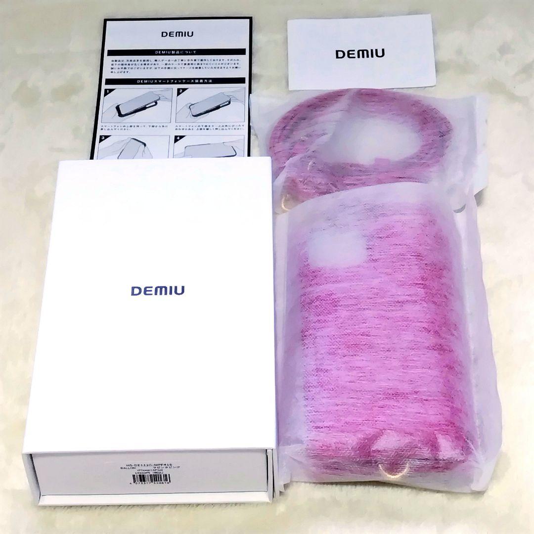DEMIU BALLONマゼンタピンク iPhone14 Plus+ストラップ