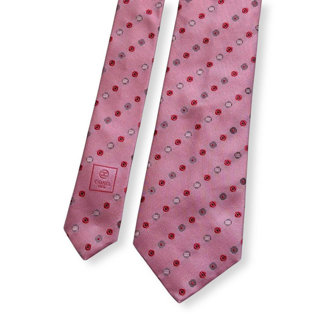 美品✨CHANEL ネクタイ　シャネル ココマーク　ジャガード　高級　【E】