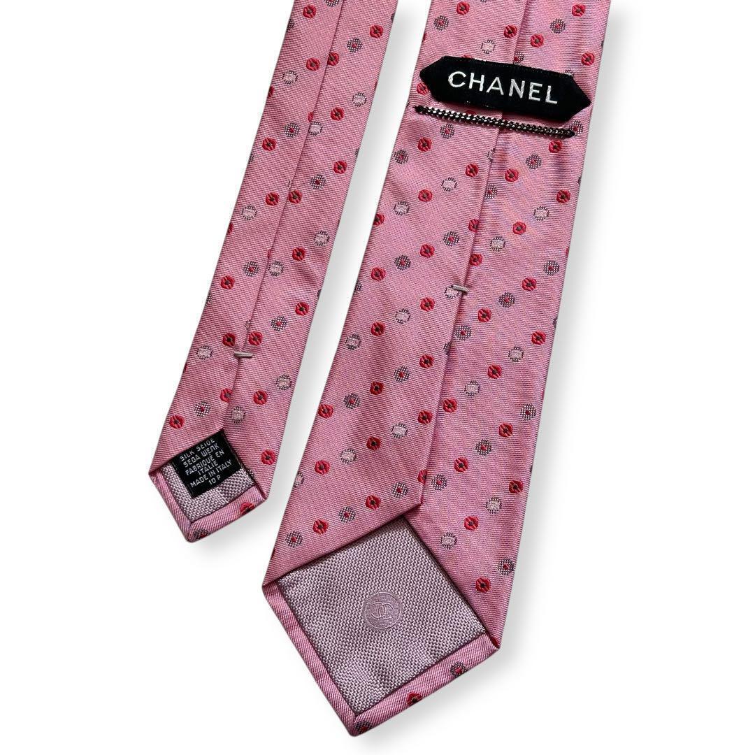 美品✨CHANEL ネクタイ　シャネル ココマーク　ジャガード　高級　【E】