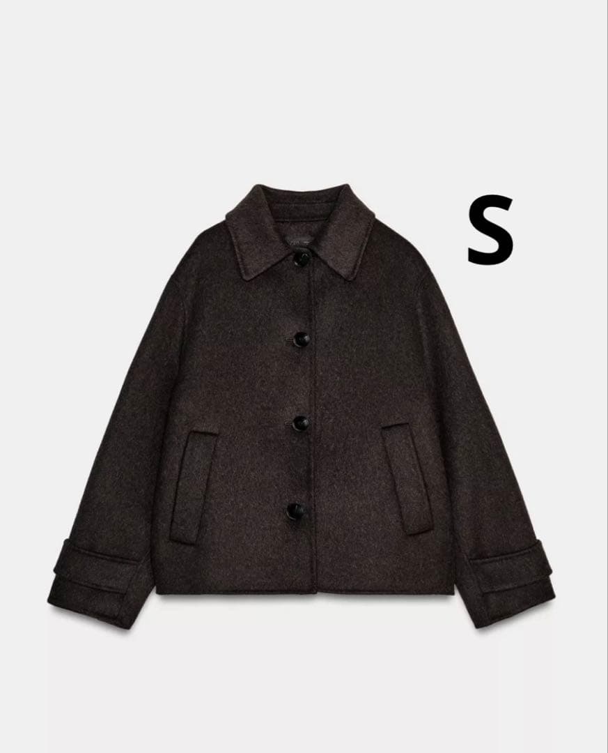 ZARA ザラ　クロップド丈ウールコート　新品、未使用