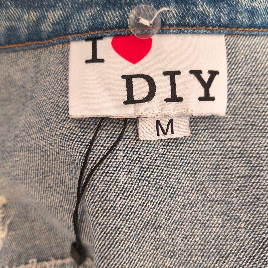 I love DIY ファー付き デニムジャケット Gジャン M 3way