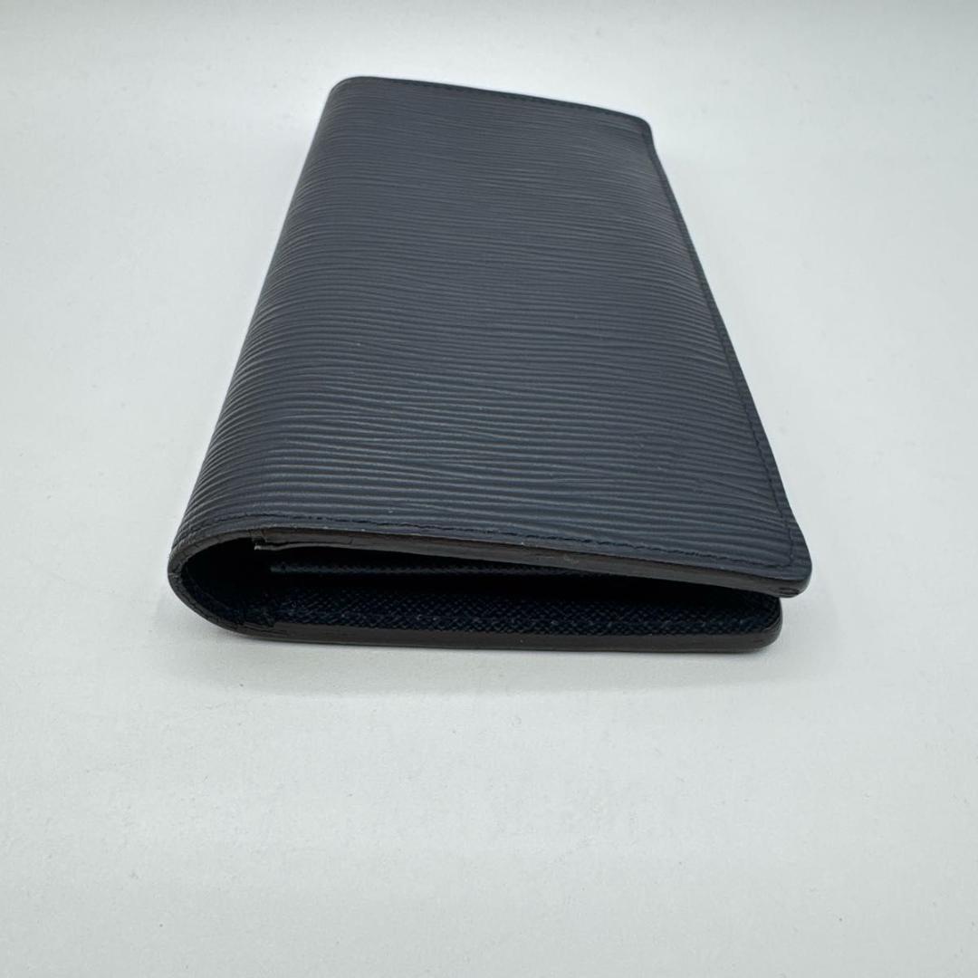 【美品】ルイヴィトン エピ ポルトフォイユ・ブラザ 長財布 ノワール 黒 メンズ
