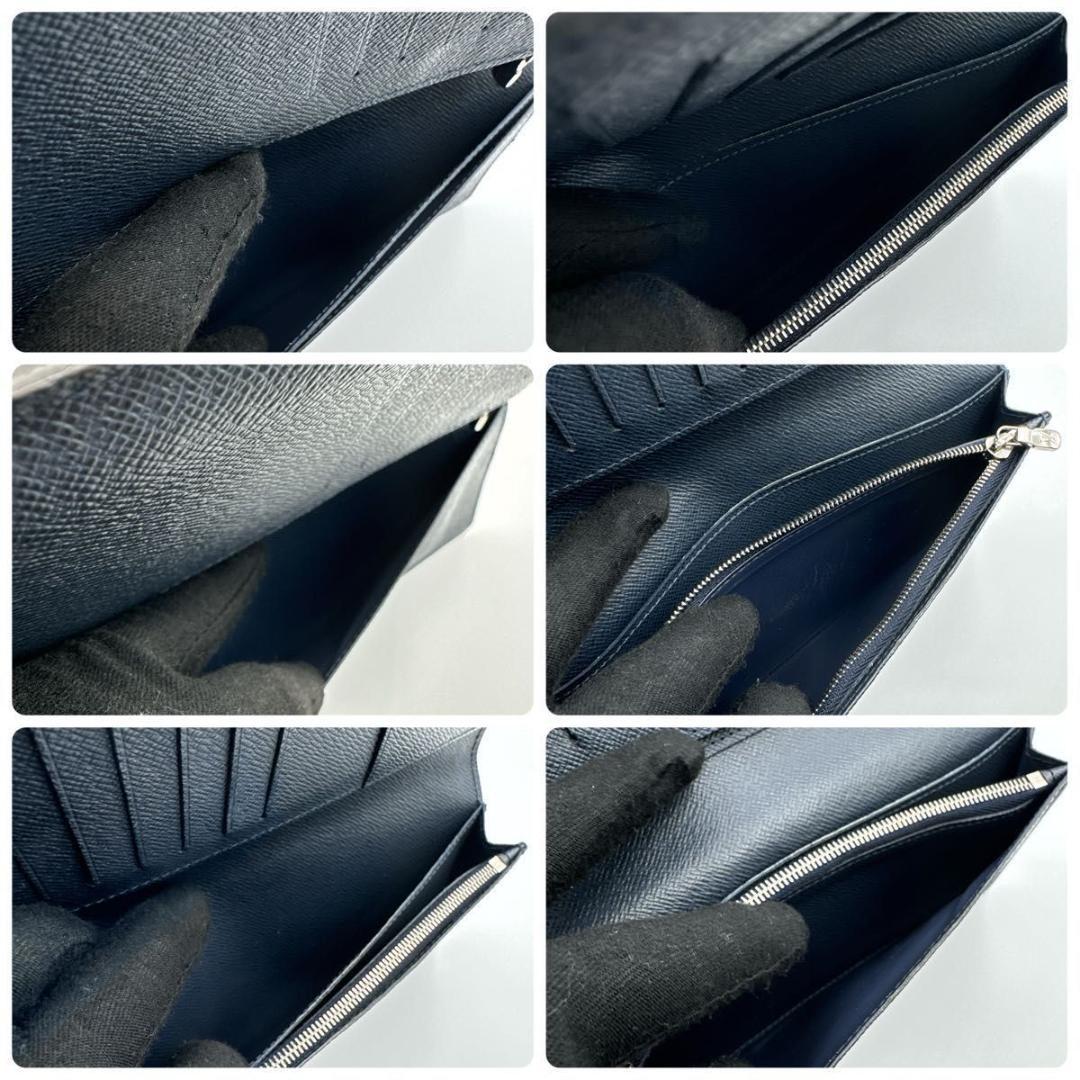 【美品】ルイヴィトン エピ ポルトフォイユ・ブラザ 長財布 ノワール 黒 メンズ