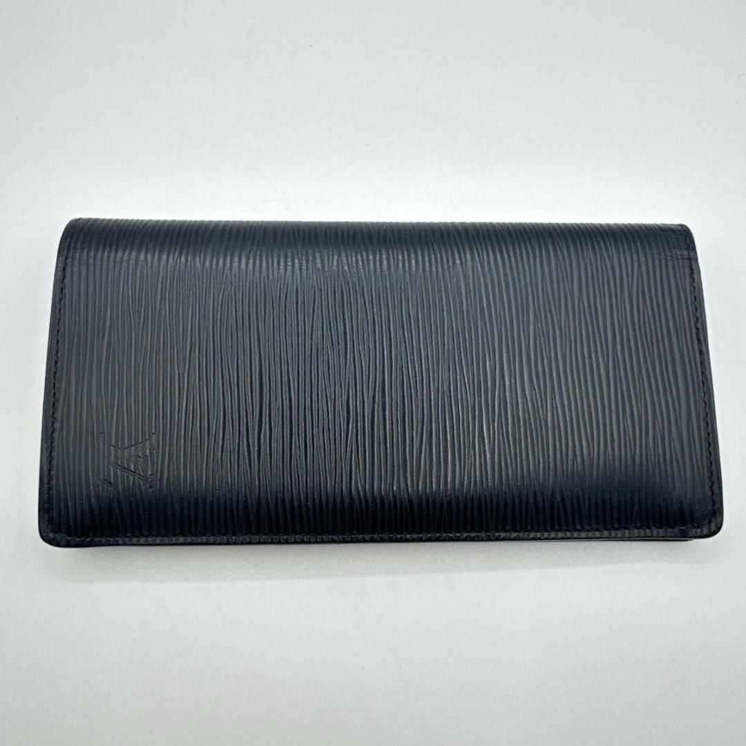 【美品】ルイヴィトン エピ ポルトフォイユ・ブラザ 長財布 ノワール 黒 メンズ