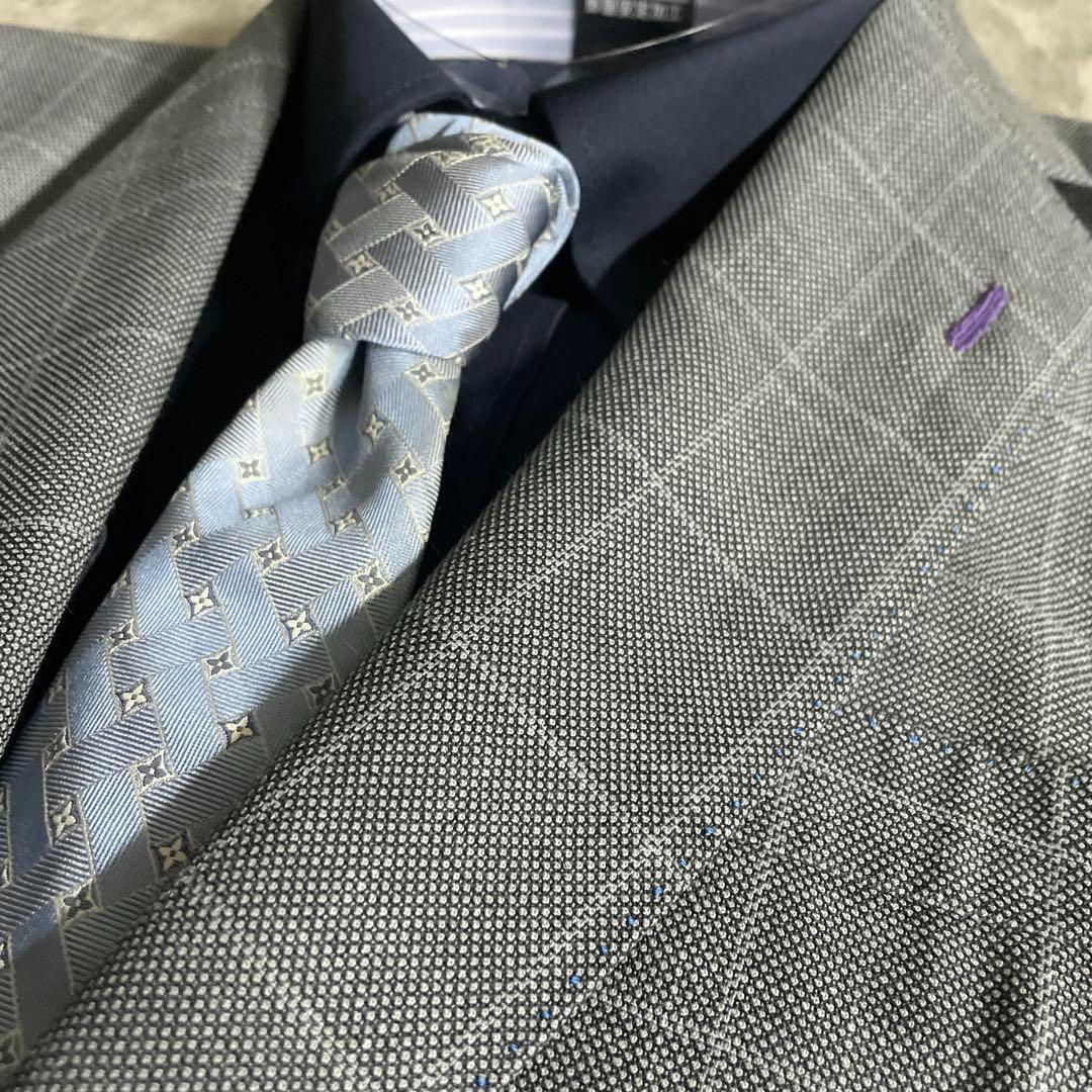 【極美品】 Zegnaゼニア 高級スーツ × LOUIS VUITTONネクタイ