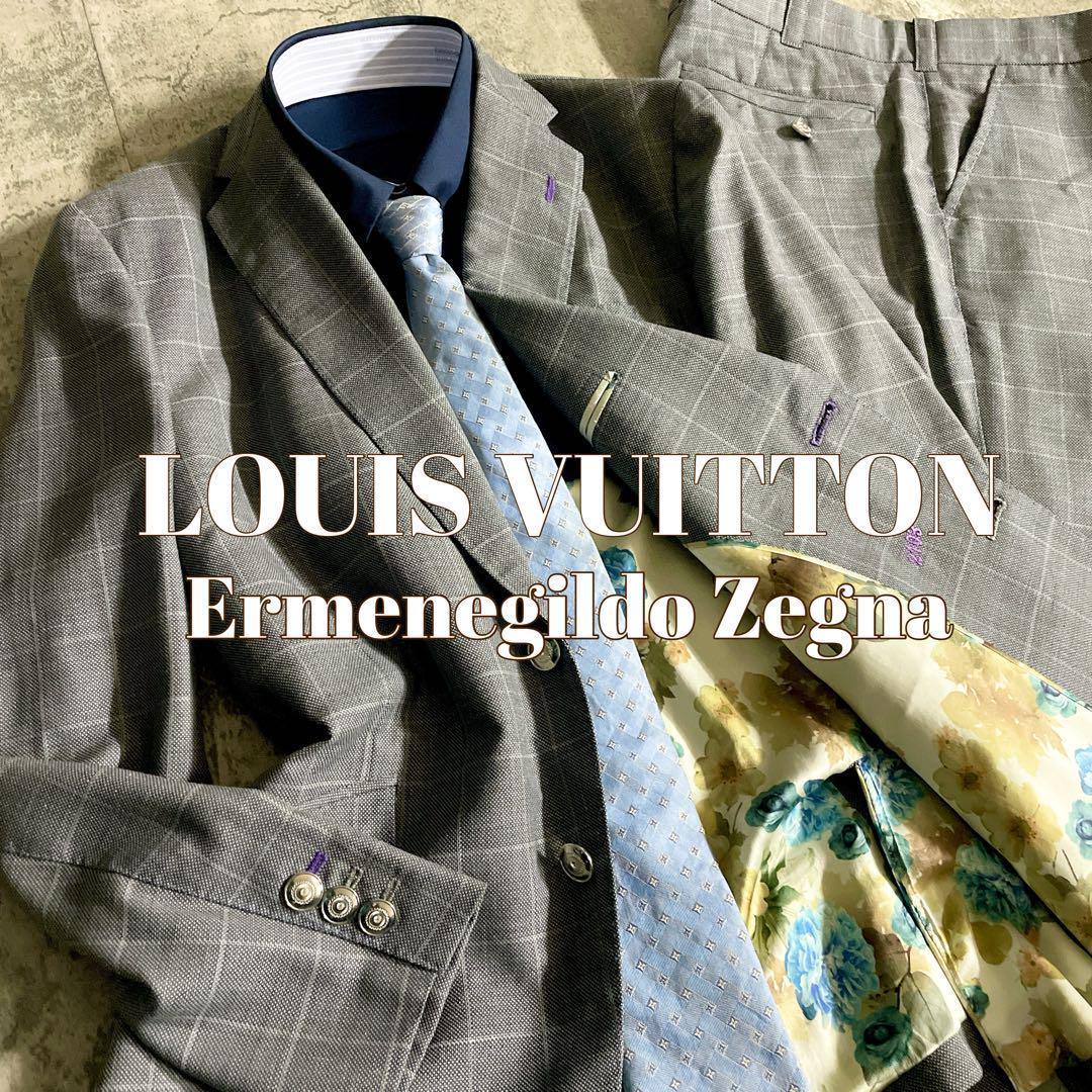 【極美品】 Zegnaゼニア 高級スーツ × LOUIS VUITTONネクタイ
