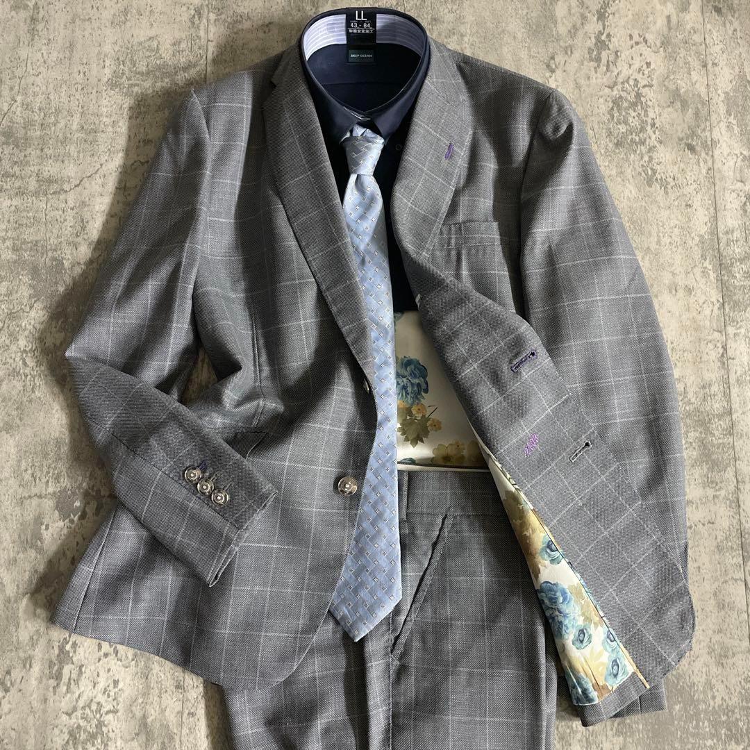 【極美品】 Zegnaゼニア 高級スーツ × LOUIS VUITTONネクタイ