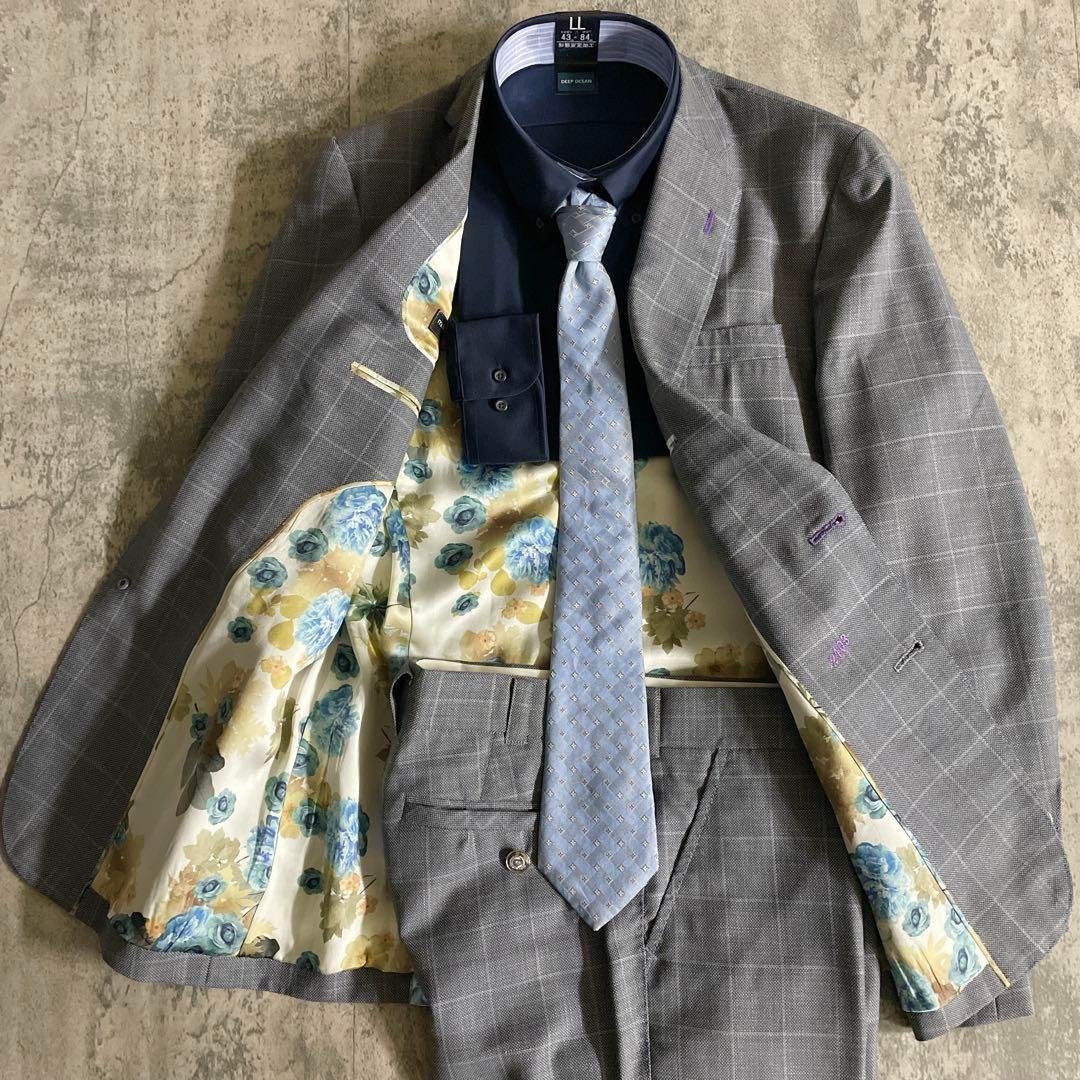 【極美品】 Zegnaゼニア 高級スーツ × LOUIS VUITTONネクタイ