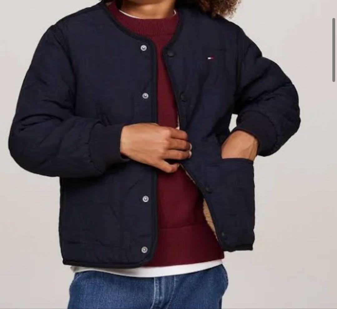 新品  リバーシブルキルティングテディジャケット160