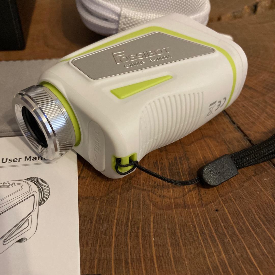 美品 FOSSIBOT USB充電式 ゴルフ用レーザー距離計 C1000F