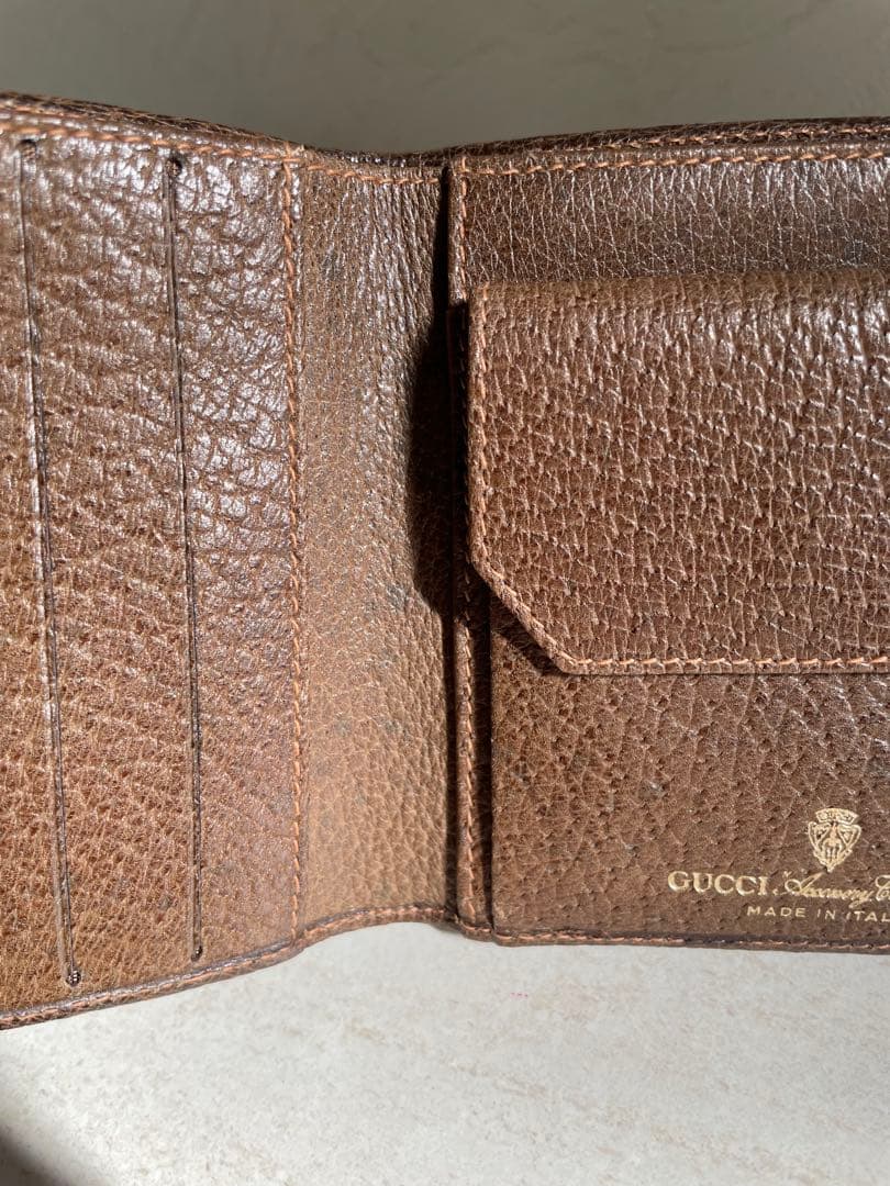 GUCCI グッチ　GG柄二つ折り財布　アクセサリーコレクション　オールドグッチ