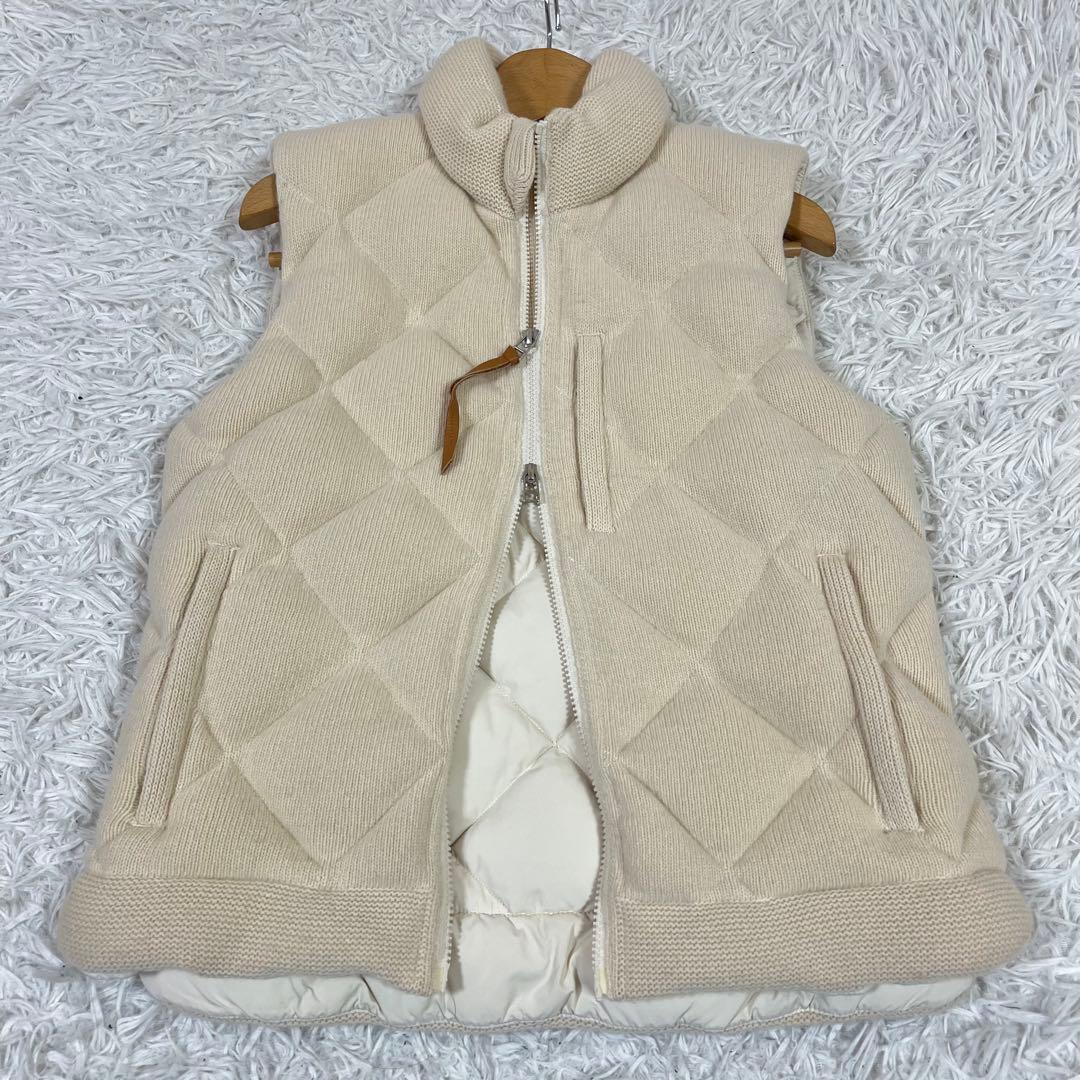 し*う様 THREE DOTS スリードッツ カシミヤ混 ダウンベスト 旧タグ