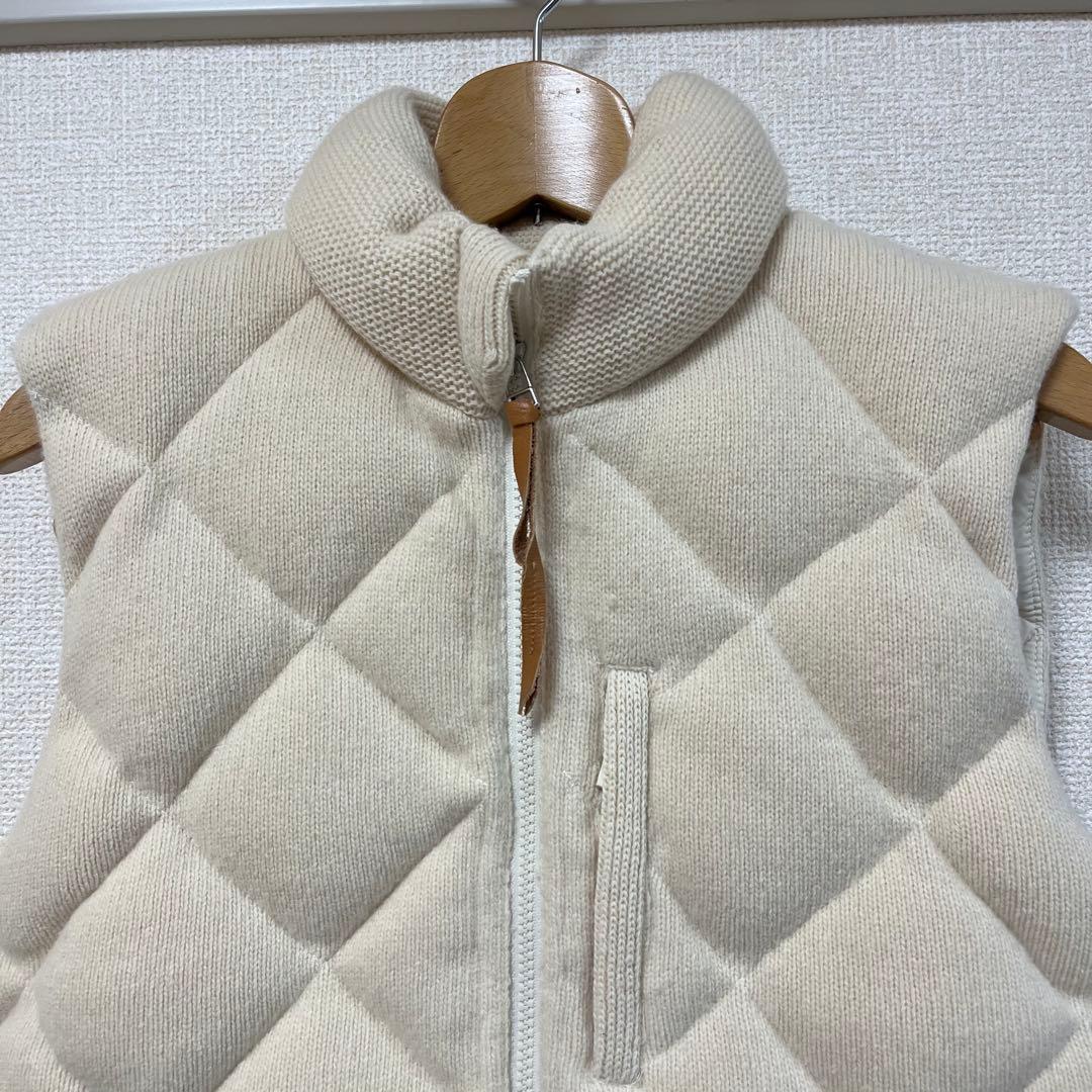 し*う様 THREE DOTS スリードッツ カシミヤ混 ダウンベスト 旧タグ