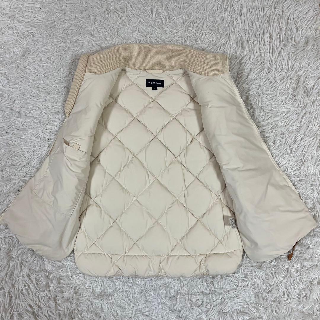 し*う様 THREE DOTS スリードッツ カシミヤ混 ダウンベスト 旧タグ