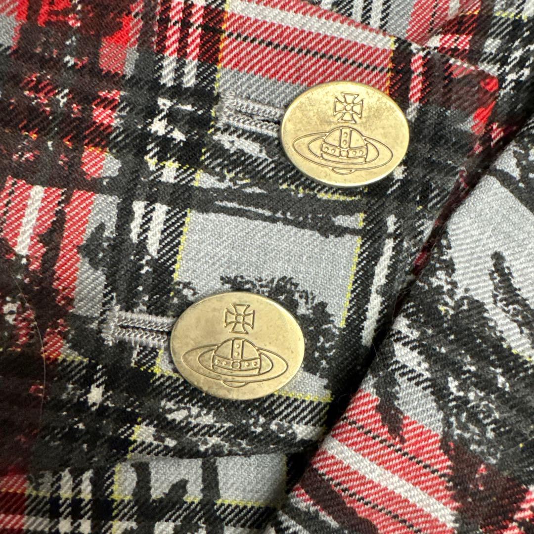 R*u様 ヴィヴィアンウエストウッド セットアップジャケット　チェックレッドオー