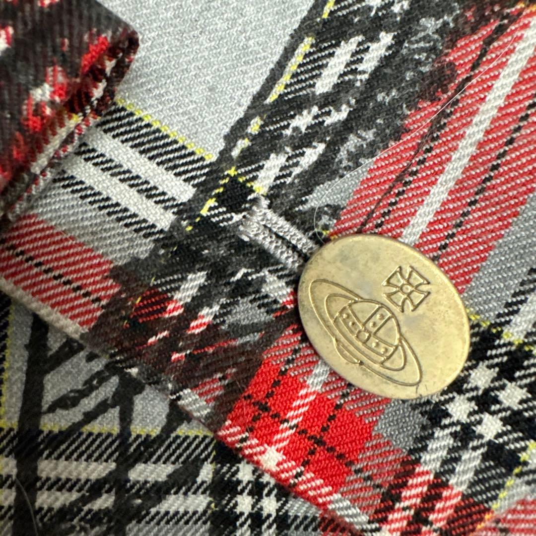 R*u様 ヴィヴィアンウエストウッド セットアップジャケット　チェックレッドオー