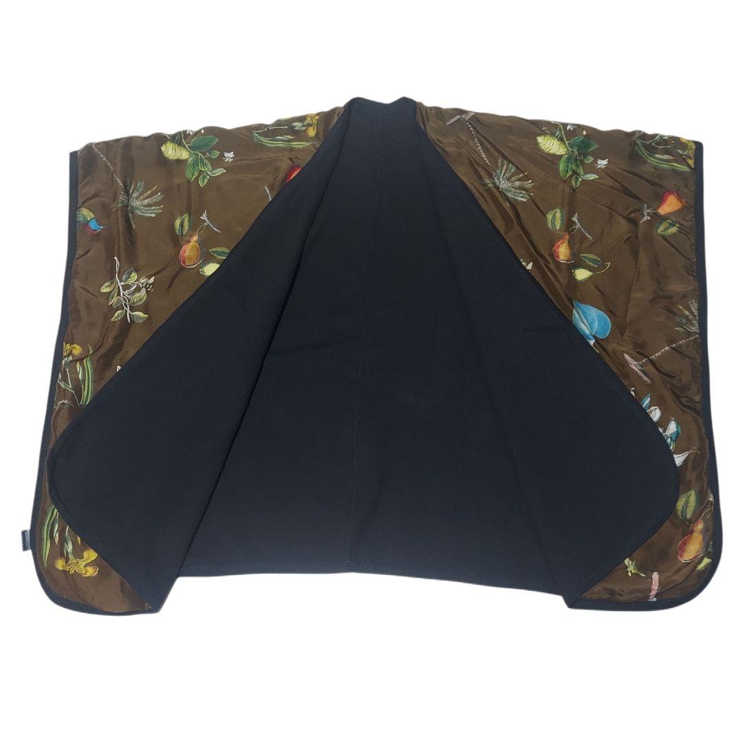 希少✨ CABaN キャバン 羽織 ボタニカル シルク100% リバーシブル