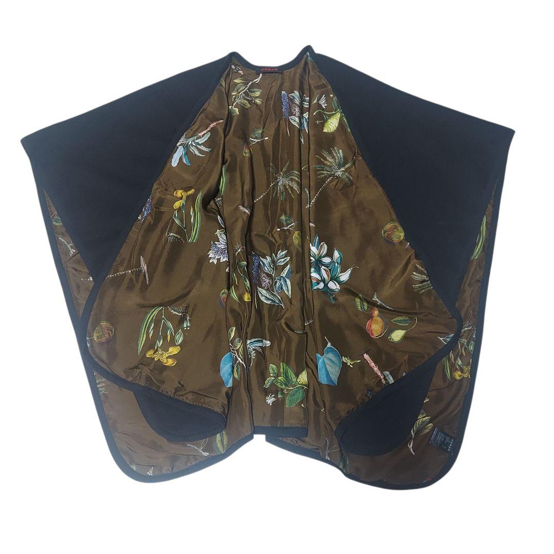 希少✨ CABaN キャバン 羽織 ボタニカル シルク100% リバーシブル