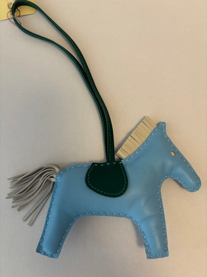 エルメス　ロデオチャームMM セレステ　極美品