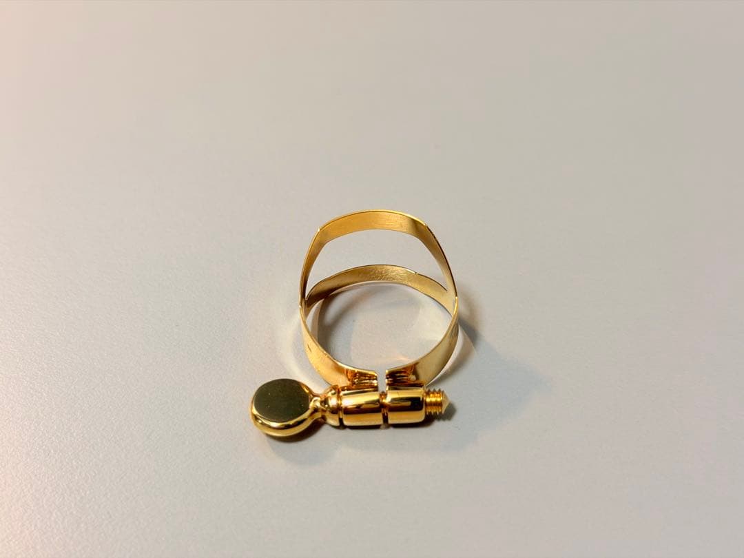 【新品未使用】Selmerセルマー純正リガチャー金メッキ　GPソプラノサックス用