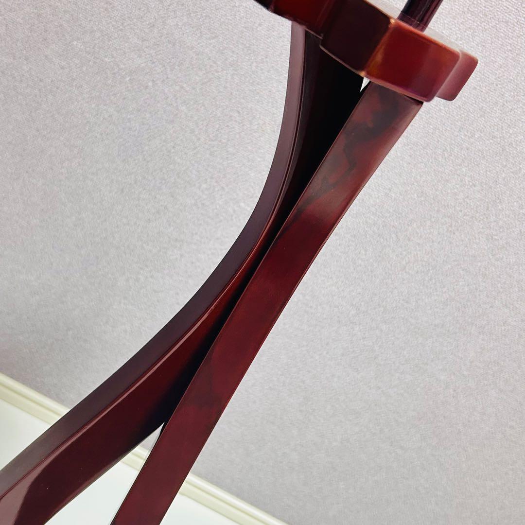 【美品】木製 三線立て スタンド 三角型