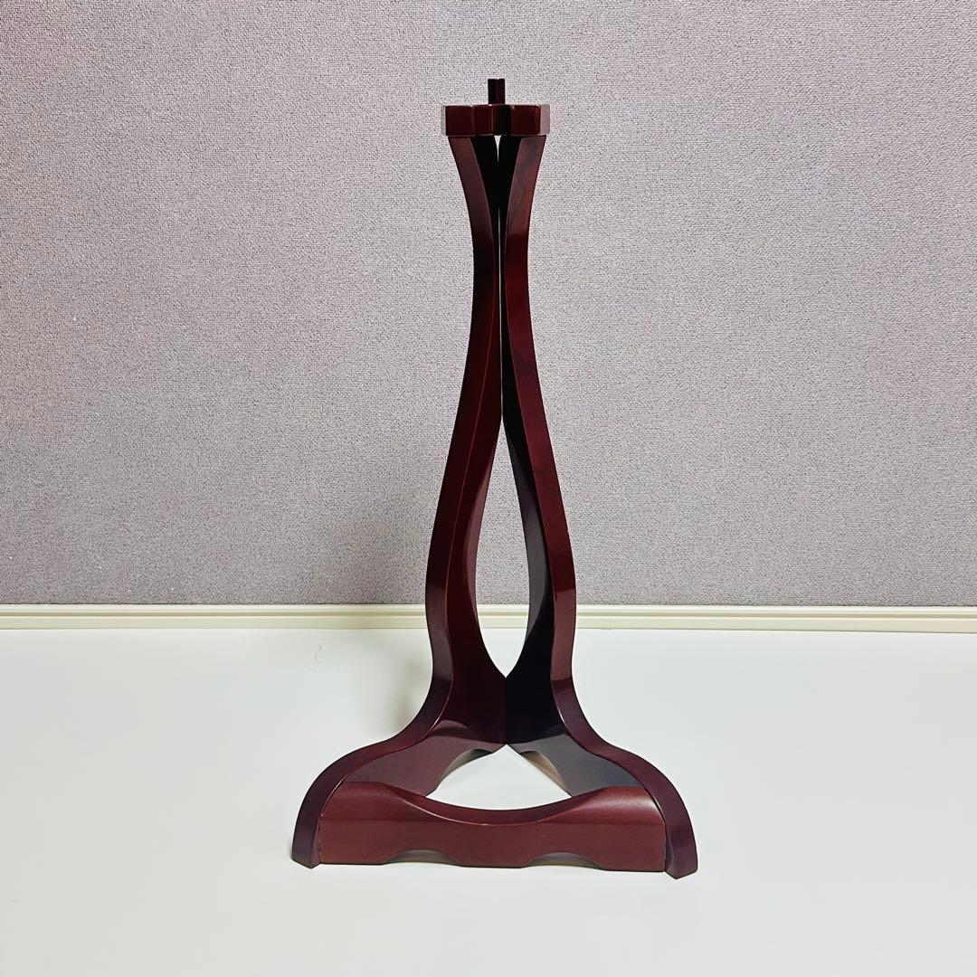 【美品】木製 三線立て スタンド 三角型