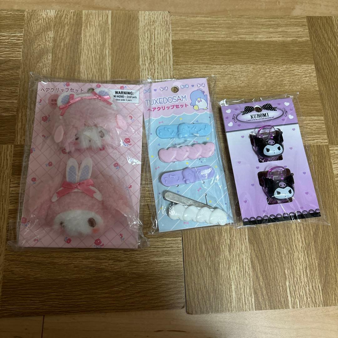 新品未使用・大大人気‼︎・サンリオキャラクターズ・前髪クリップ・まとめ売りセット