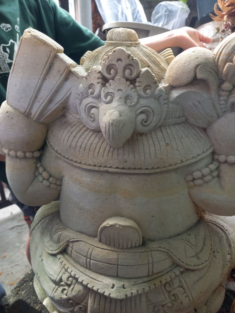 ガネーシャ像 石製 約45cm