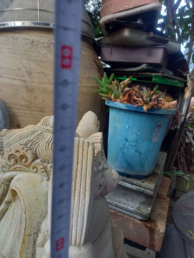 ガネーシャ像 石製 約45cm