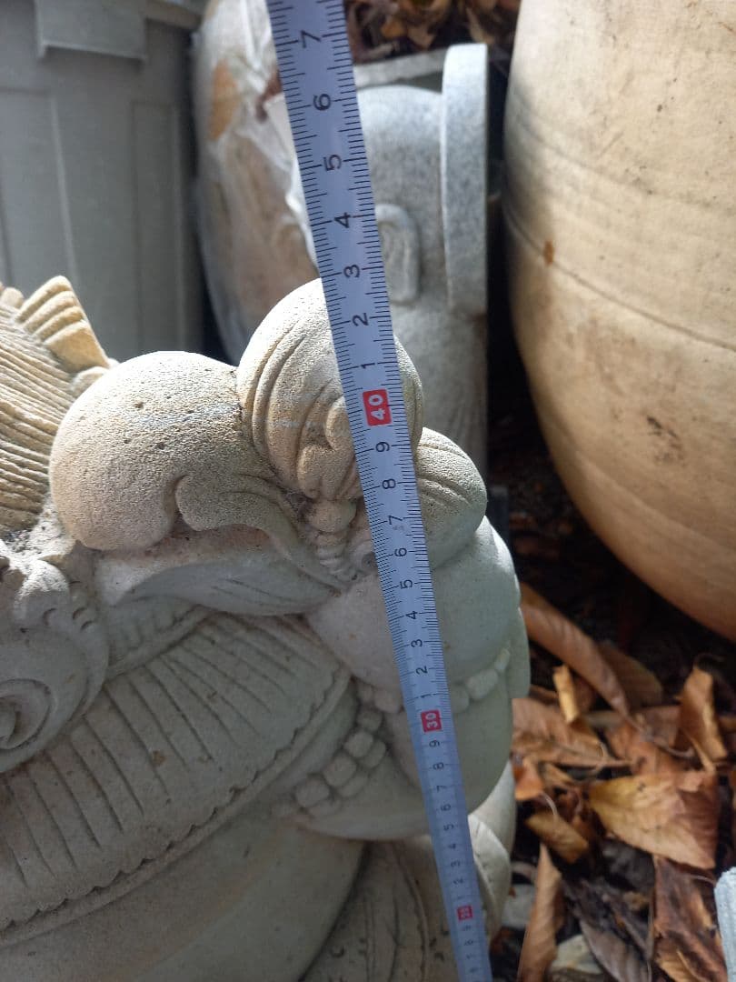 ガネーシャ像 石製 約45cm