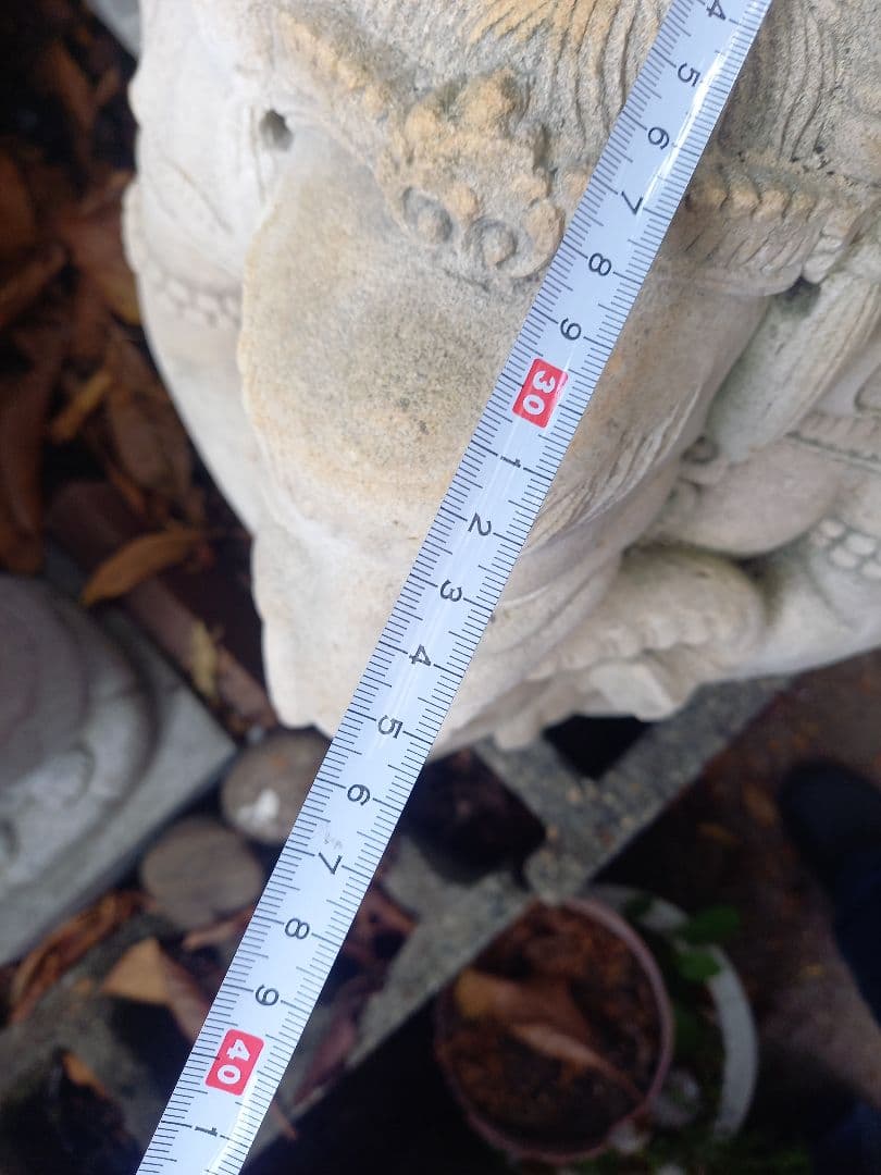 ガネーシャ像 石製 約45cm