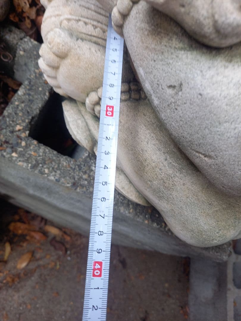 ガネーシャ像 石製 約45cm