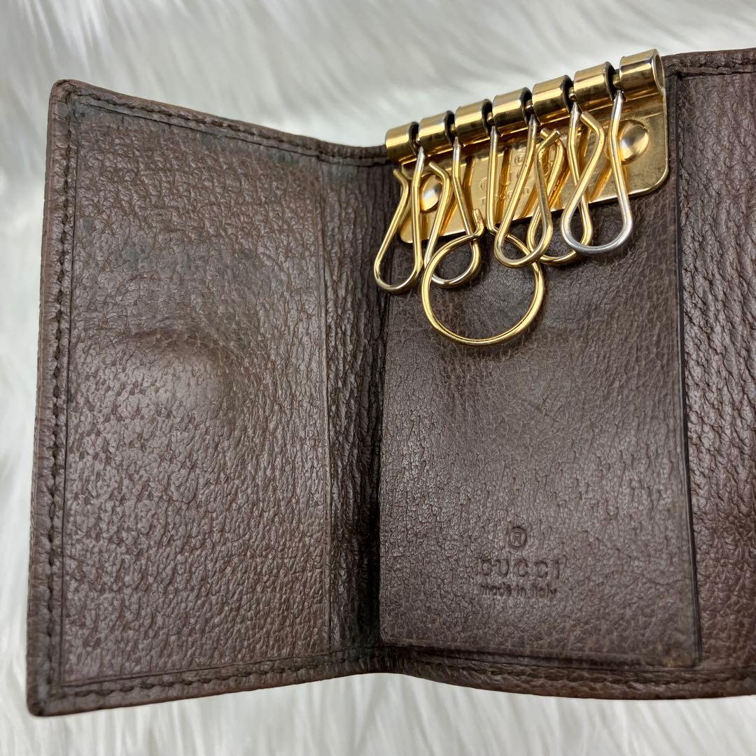 GUCCI グッチ　オフィディア　キーケース GGスプリーム　シェリーライン
