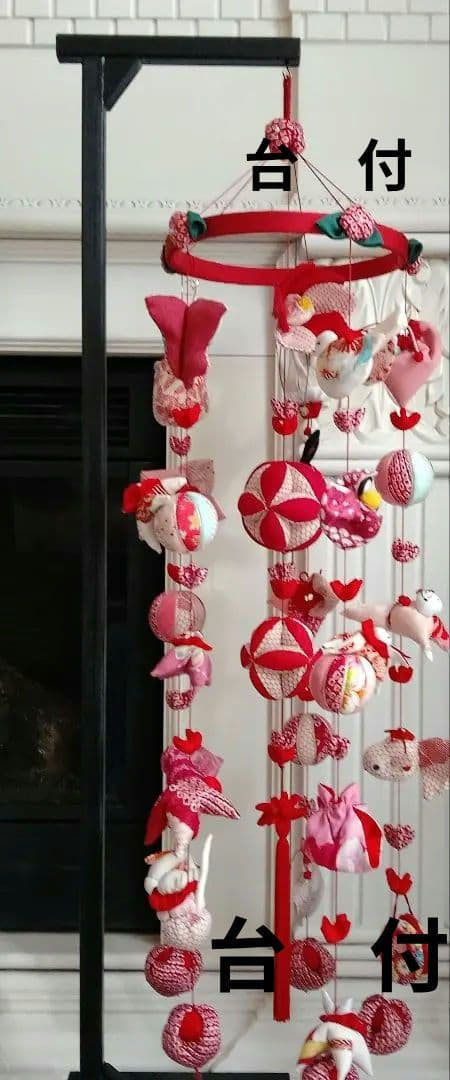 吊るし飾り　雛人形　ちりめん細工　ハンドメイド　ひな祭り