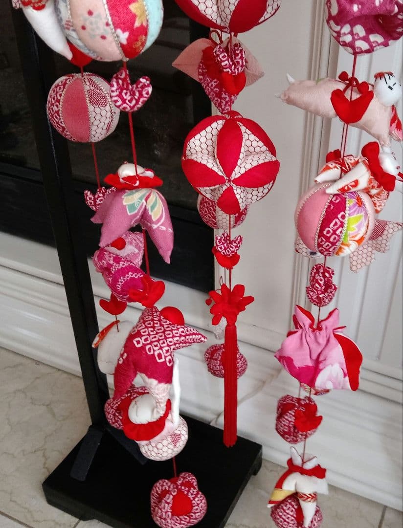 吊るし飾り　雛人形　ちりめん細工　ハンドメイド　ひな祭り