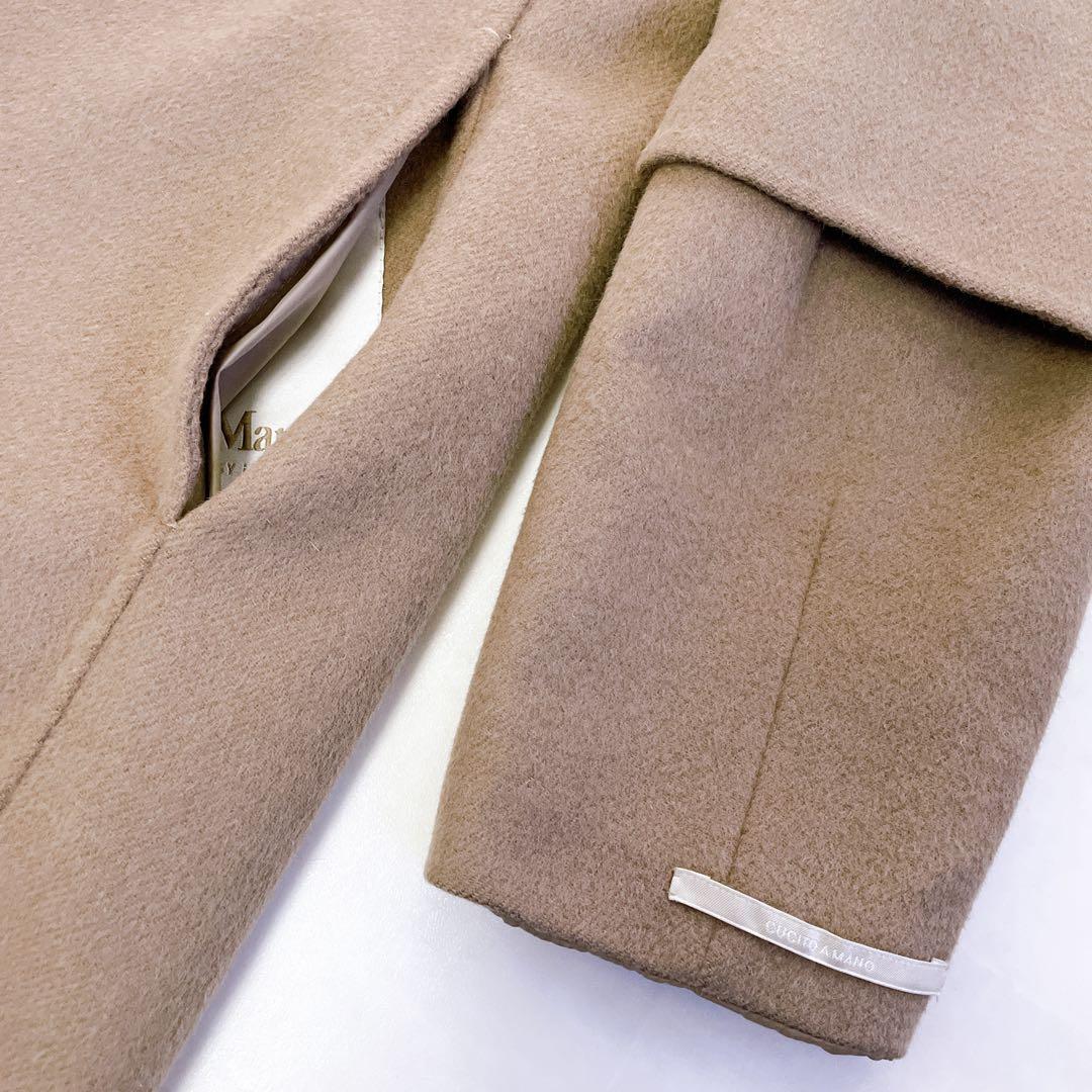 MaxMara✨クチートアマーノ リバーシブルフーデットコート ロゴ 付け袖 M