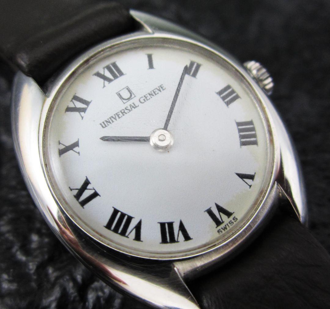 ユニバーサルジュネーブ　手巻き　腕時計　純正尾錠