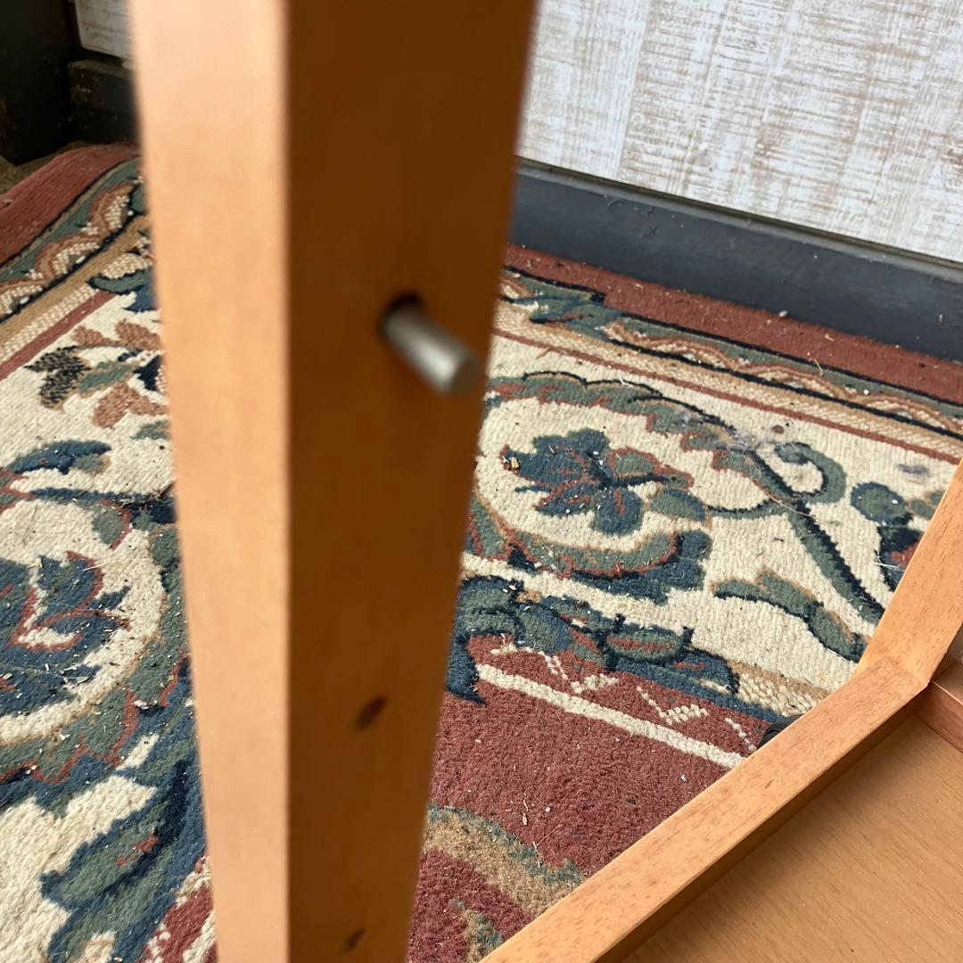 昭和レトロ タイル張り 木製キッチンワゴン キャスター付き キッチンカート