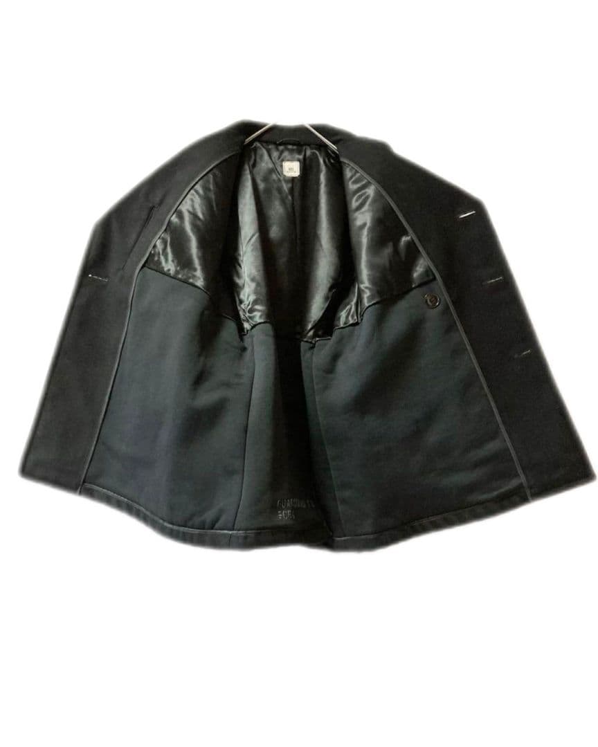 90s US NAVY ブラック ダブルブレスト 6ボタン ピーコート