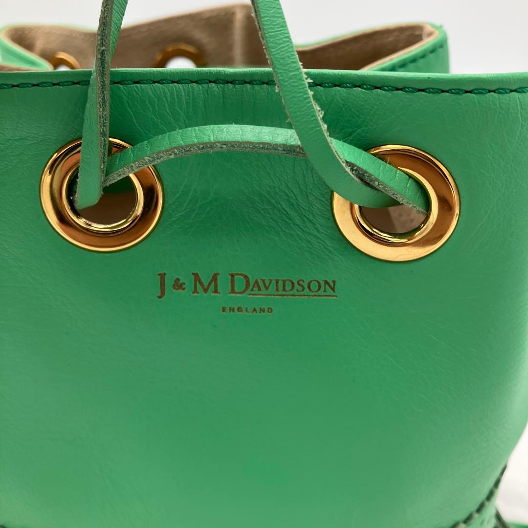 【美品】J&M DAVIDSON カーニバル ショルダーバッグ グリーン