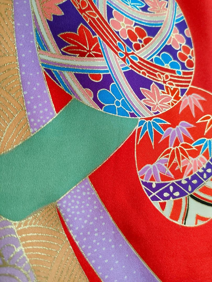 美品 お宮参り 産着 女の子 七五三3歳 一つ身