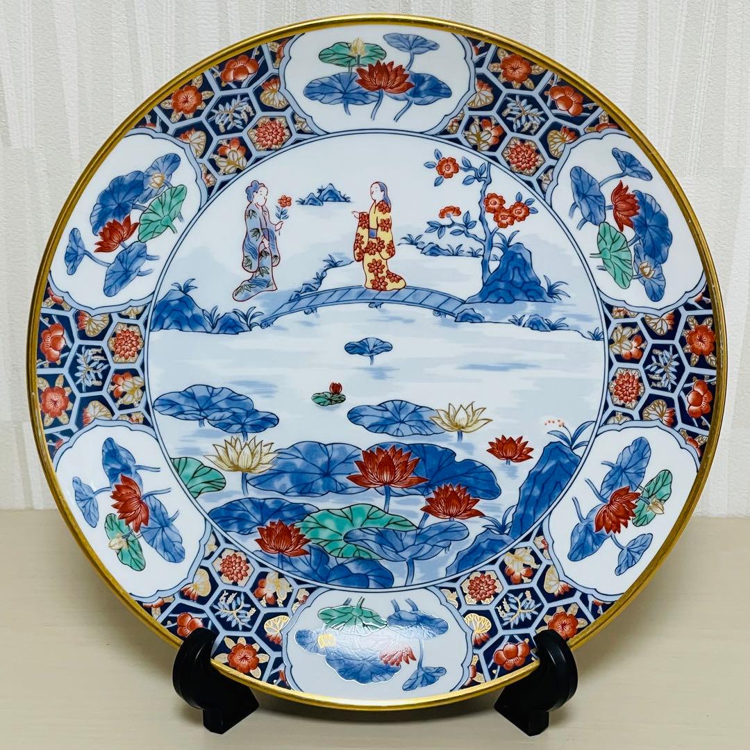 香蘭社 有田焼 フランクリンポーセリン 限定版絵皿 花の宴の内 6枚セット