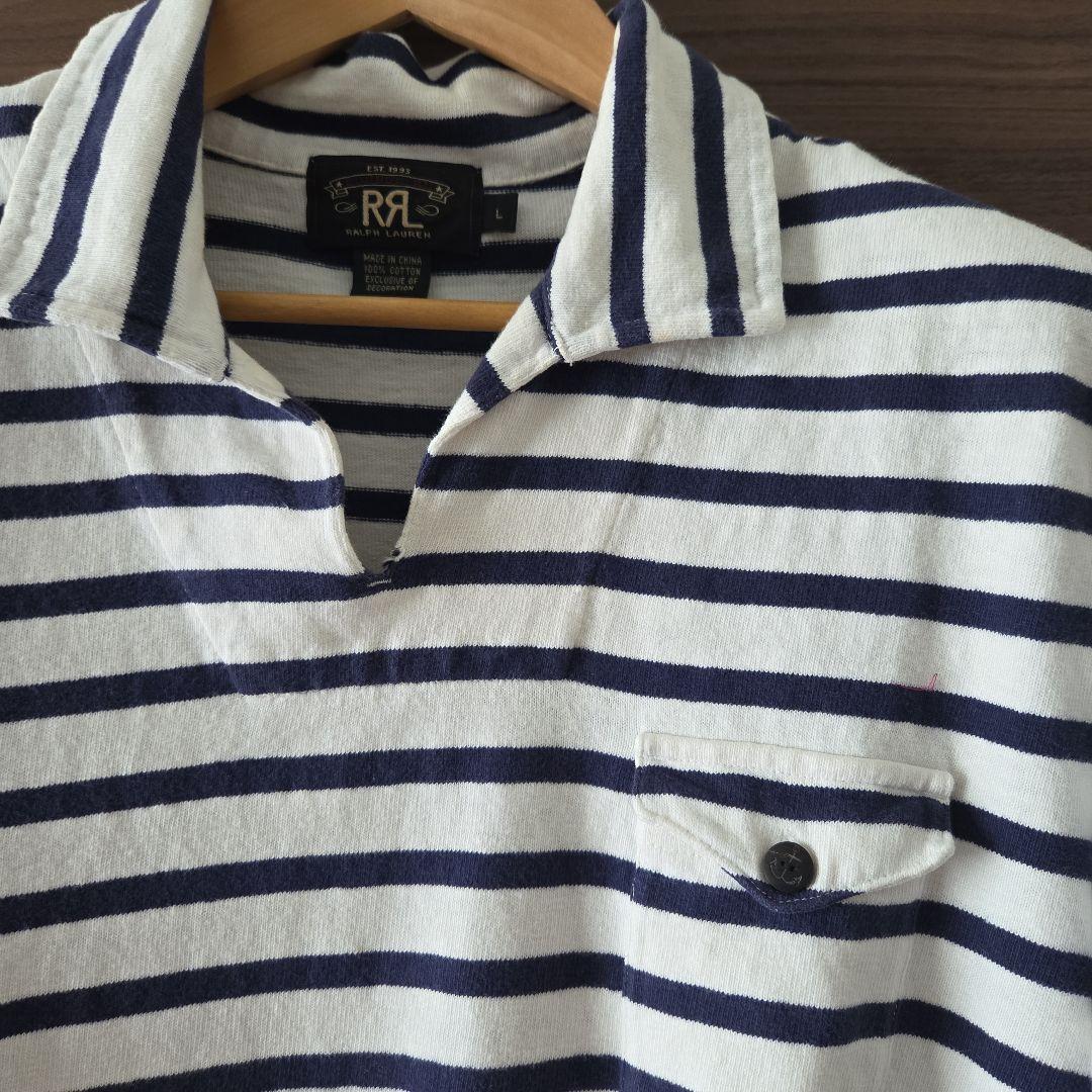 ダブルアールエル　ポロシャツ　スキッパーシャツ