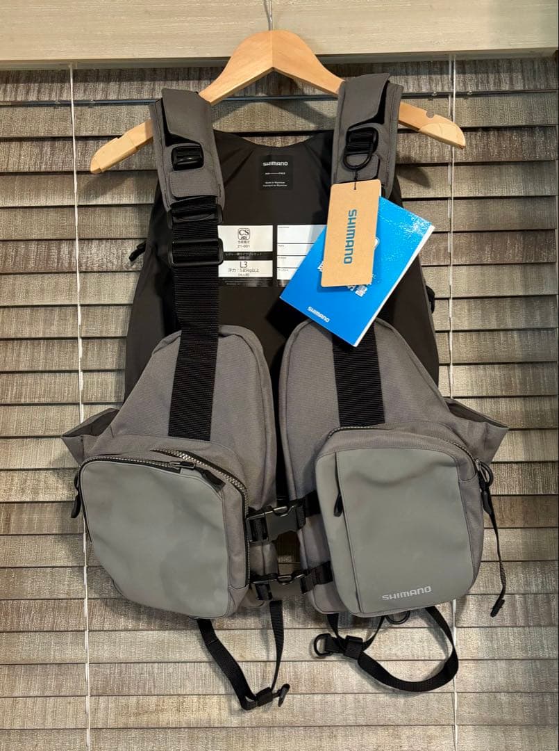 シマノ デタッチャブルゲームベスト VF-036V (グレー)