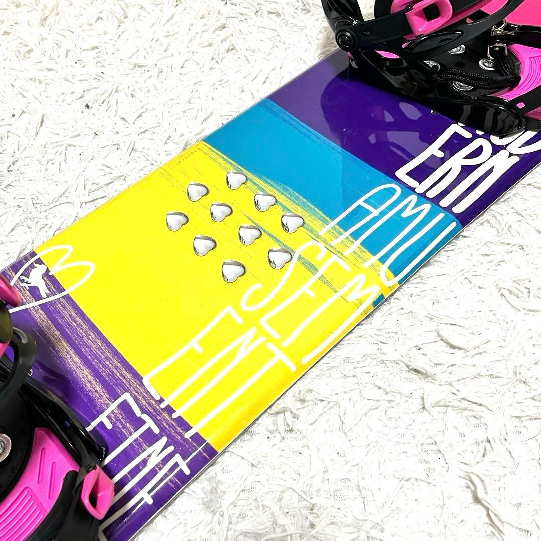 スノーボード 3点セット Modern Amusement 144㎝ レディース