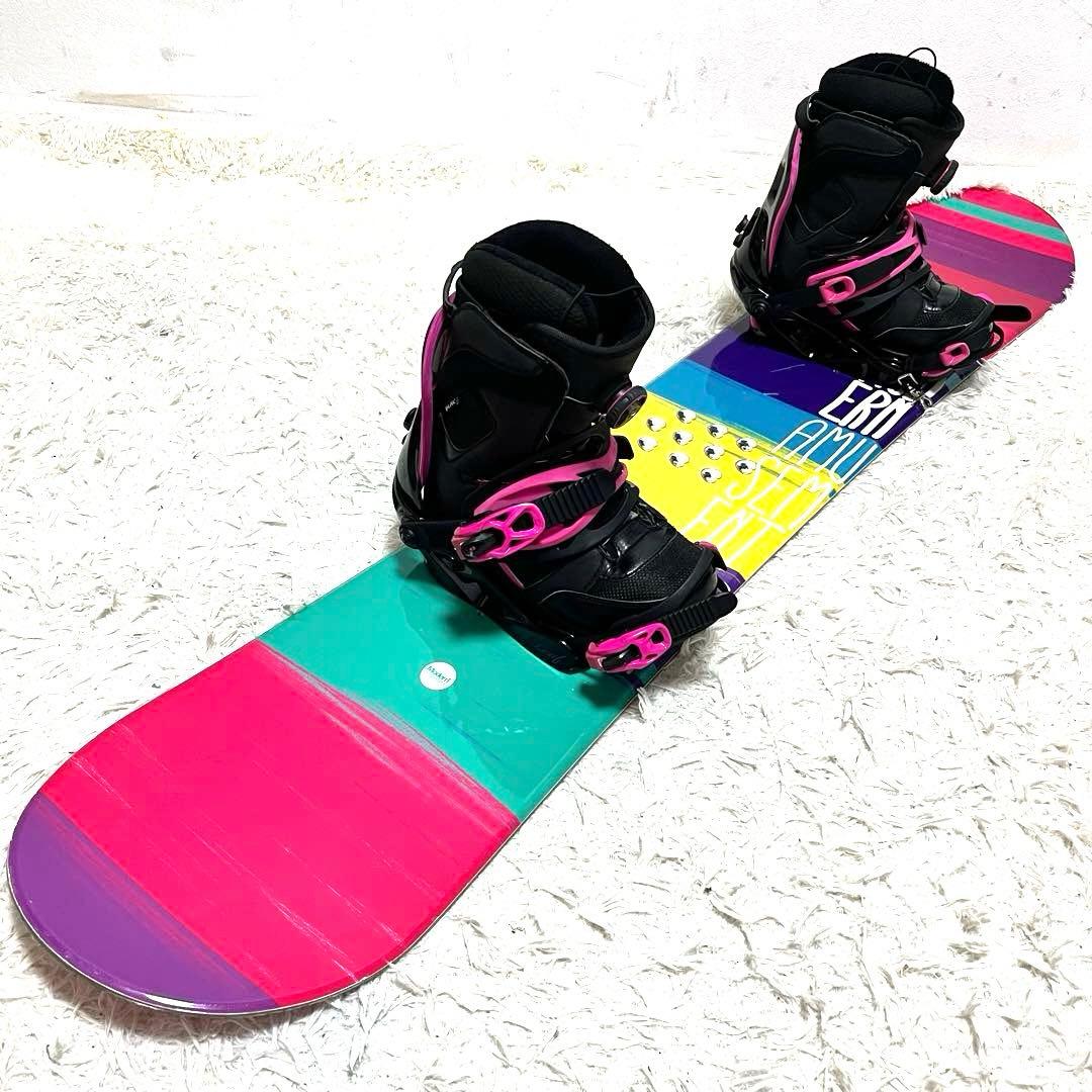 スノーボード 3点セット Modern Amusement 144㎝ レディース