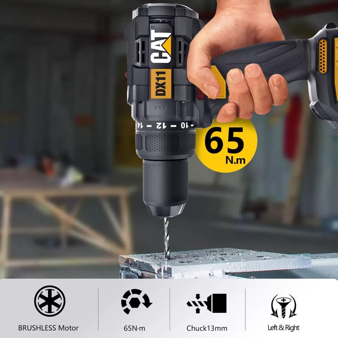 ば*ぁ様 CATERPILLAR 18Vドリルドライバーセット バッテリー2個付